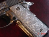 Para Ordnance P16,40S&W,fully engraved by Flannery Engraving,engraved Alum.grips,certificate,5"manual & 2 mags,way nicer in person,work of art - 6 of 15