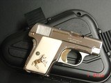 Colt 1908 Vest Pocket 25ACP, just refinished in nickel
& 24K accents,made 1920,bonded ivory grips,awesome semi auto !! - 10 of 13