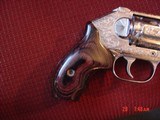 Kimber K6S 357 Mag.,fully engraved & polished by Flannery Engraving,custom wood grips,certificate,box & manual,as new,a total work of art masterpiece - 14 of 15