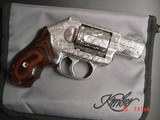 Kimber K6S 357 Mag.,fully engraved & polished by Flannery Engraving,custom wood grips,certificate,box & manual,as new,a total work of art masterpiece - 11 of 15