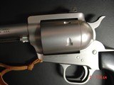 Freedom Arms Model 83 454 Casull & 2nd cylinder in 45LC in pouch,6" Magna Ported,original box, adj. sight, special order custom grips from factor - 7 of 15