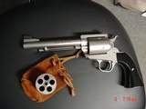 Freedom Arms Model 83 454 Casull & 2nd cylinder in 45LC in pouch,6" Magna Ported,original box, adj. sight, special order custom grips from factor - 5 of 15
