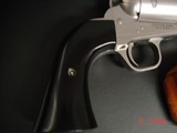 Freedom Arms Model 83 454 Casull & 2nd cylinder in 45LC in pouch,6" Magna Ported,original box, adj. sight, special order custom grips from factor - 2 of 15