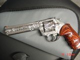 Colt King Cobra 6",fully engraved & polished by Flannery Engraving,Rosewood grips,awesome engraving, certificate,work of art !! - 13 of 15