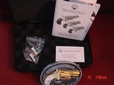 North American Arms,Golden Eagle Ltd Edit. 24K gold plated,pearl grips,metal safe,22LR,1 1/8" barrel,manual,box,etc,5 shots,awesome rare revolver - 10 of 15