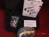 North American Arms,Golden Eagle Ltd Edit. 24K gold plated,pearl grips,metal safe,22LR,1 1/8" barrel,manual,box,etc,5 shots,awesome rare revolver - 10 of 15