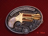 North American Arms,Golden Eagle Ltd Edit. 24K gold plated,pearl grips,metal safe,22LR,1 1/8" barrel,manual,box,etc,5 shots,awesome rare revolver - 1 of 15