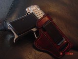 AMT Backup 380,fully engraved & polished by Flannery Engraving, 4 mags,high quality leather holster,original box,manual etc.double action,awesome !! - 11 of 15
