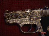 Colt Pony Pocketlite,380 auto,fully engraved by Flannery Engraving,double action,2 mags,certificate,box & manual,awesome 1 of a kind work of art ! - 4 of 15