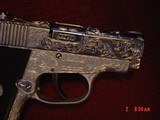 Colt Pony Pocketlite,380 auto,fully engraved by Flannery Engraving,double action,2 mags,certificate,box & manual,awesome 1 of a kind work of art ! - 5 of 15