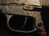Colt Pony Pocketlite,380 auto,fully engraved by Flannery Engraving,double action,2 mags,certificate,box & manual,awesome 1 of a kind work of art ! - 9 of 15