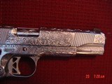 Dan Wesson Pointman PMZ-45, 5",fully hand engraved & polished by Flannery Engraving,wood grips,certificate,45ACP,awesome 1 of a kind work of art - 4 of 15