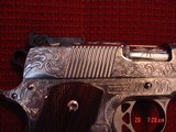 Dan Wesson Pointman PMZ-45, 5",fully hand engraved & polished by Flannery Engraving,wood grips,certificate,45ACP,awesome 1 of a kind work of art - 5 of 15
