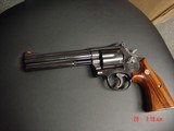 Smith & Wesson 586 no dash,Cleveland Police Dept.Comm.,24K engraved,wood grips,glass & wood pres.case,1986,#460 of 500-awesome - 6 of 15