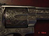 Smith & Wesson 629,The Rising Eagle,deep relief engraved, #200 of 300, 6 1/2",44mag,carved wood grips,pres case-awesome engraving ! - 10 of 15