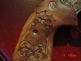 Smith & Wesson 629,The Rising Eagle,deep relief engraved, #200 of 300, 6 1/2",44mag,carved wood grips,pres case-awesome engraving ! - 8 of 15