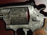 Smith & Wesson 629,The Rising Eagle,deep relief engraved, #200 of 300, 6 1/2",44mag,carved wood grips,pres case-awesome engraving ! - 1 of 15
