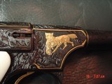 Colt Woodsman 1936, Jim Sornberger engraved,6 1/2",deep relief with 24k wire inlay & gold fox with rabbit,real ivory grips,signed,nicer than phot - 2 of 15