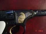 Colt Woodsman 1st series,engraved by Jim Sornberger,24K inlays, bald Eagle,real ivory grips,22LR,6 1/2" 1931,awesome 1 of a kind masterpiece !! - 2 of 15