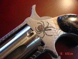 North American Arms 1 of 500 Engraved Talo Black Widow Spider,real ruby eyes,fitted wood case,manual,made in 2007,#354 - 1 of 15