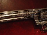 Colt Anaconda 8",fully engraved & polished by Flannery Engraving,Rosewood grips,box & manual,44 mag,awesome work of art !! - 10 of 16