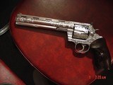 Colt Anaconda 8",fully engraved & polished by Flannery Engraving,Rosewood grips,box & manual,44 mag,awesome work of art !! - 8 of 16