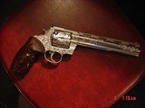 Colt Anaconda 8",fully engraved & polished by Flannery Engraving,Rosewood grips,box & manual,44 mag,awesome work of art !! - 3 of 16