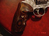 Colt Anaconda 8",fully engraved & polished by Flannery Engraving,Rosewood grips,box & manual,44 mag,awesome work of art !! - 4 of 16