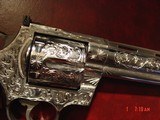 Colt Anaconda 8",fully engraved & polished by Flannery Engraving,Rosewood grips,box & manual,44 mag,awesome work of art !! - 6 of 16