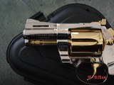 Colt Diamondback rare 2/12"barrel,1976,just refinished in mirror nickel
& 24K gold accents,custom grips,awesome showpiece !! - 6 of 15