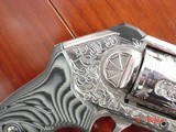 Kimber K6,2", 357 mag.,fully engraved & polished by Flannery Engraving,custom grips,awesome work of art !! - 6 of 13