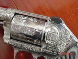 Kimber K6,2", 357 mag.,fully engraved & polished by Flannery Engraving,custom grips,awesome work of art !! - 4 of 13