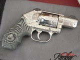 Kimber K6,2", 357 mag.,fully engraved & polished by Flannery Engraving,custom grips,awesome work of art !! - 11 of 13