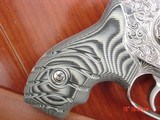 Kimber K6,2", 357 mag.,fully engraved & polished by Flannery Engraving,custom grips,awesome work of art !! - 5 of 13