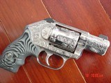 Kimber K6,2", 357 mag.,fully engraved & polished by Flannery Engraving,custom grips,awesome work of art !! - 1 of 13