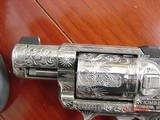 Kimber K6,2", 357 mag.,fully engraved & polished by Flannery Engraving,custom grips,awesome work of art !! - 3 of 13