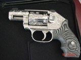 Kimber K6,2", 357 mag.,fully engraved & polished by Flannery Engraving,custom grips,awesome work of art !! - 10 of 13