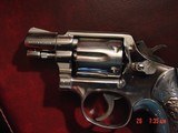 Smith & Wesson 10-5,rare 2" barrel,nickel,made 1962, real Mexican Sterling grips with real 10K Gold accents, stamped inside grip,Tyler grip inser - 7 of 15