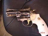 Colt Diamondback 2 1/2" 1969,38spl.refinished bright nickel with 24k gold accents-awesome 51 year old showpiece !! - 7 of 13