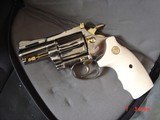 Colt Diamondback 2 1/2" 1969,38spl.refinished bright nickel with 24k gold accents-awesome 51 year old showpiece !! - 4 of 13