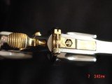 Colt Diamondback 2 1/2" 1969,38spl.refinished bright nickel with 24k gold accents-awesome 51 year old showpiece !! - 5 of 13