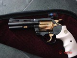 Colt Diamondback 4" 1967,just refinished in Pres.grade blue,& 24K accents,Bonded ivory grips,a true showpiece !! - 1 of 13