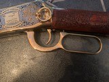 Winchester model 94 30-30 Butte County SD A&A master engraved, 24k gold plated, & nickel.certificate, PROOF gun - 6 of 12