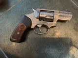 Ruger SP101, deep engraved,stainless,6 moon clips , wood & rubber grips, 2 1/4",357 mag , box ,papers etc. - 11 of 11