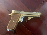 Tanfoglio Italian 380 auto,model GT380 rare factory engraved, & gold plated,3 3/4",7 round mag with extension,wood grips with thumb rest & checke - 13 of 15