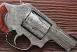 Smith & Wesson 60-14 Lady Smith 357 mag fully engraved by Flannery,Rosewood,box,papers, certificate,polished SS - 2 of 8