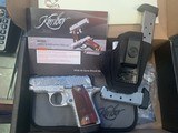Kimber Micro 380 auto,new in box,fully engraved by Flannery,night sights,soft case,holster,3 mags-awesome !! - 2 of 7