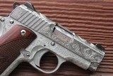 Kimber Micro 380 auto,new in box,fully engraved by Flannery,night sights,soft case,holster,3 mags-awesome !! - 5 of 7