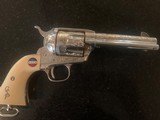 Colt 45 General Patton unfired fully engraved ,Sterling silver plated