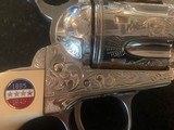 Colt 45 General Patton unfired fully engraved ,Sterling silver plated - 5 of 10
